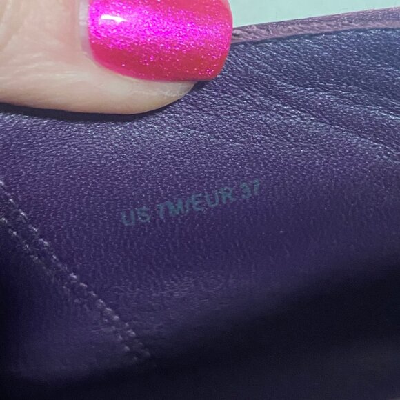 Vince Corbin Slip-On Satin‎ Sneaker in Aubergine Plum Purple Size 7 NWOB - Picture 7 of 8